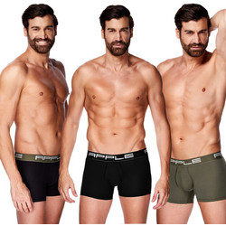 Apple Boxer Ανδρικά Μποξεράκια Σετ 3Pack 0113965 BK