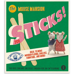 The Mouse Mansion Ξυλάκια για Κατασκευές 200τμχ
