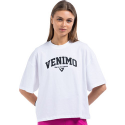 Venimo Γυναικείο Αθλητικό T-Shirt Λευκό 125WCR-428-091
