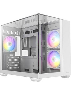 Antec CX600M Trio White Gaming Mini Tower Κουτί Υπολογιστή RGB με Πλαϊνό Παράθυρο