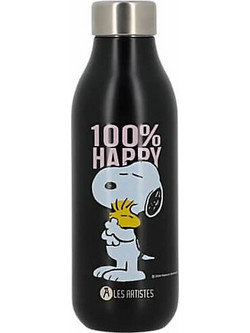 Les Artistes Paris Bottle 2.0 Happy Snoopy Black 500ml