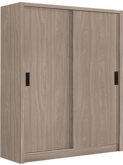 Woodwell Δίφυλλη Ντουλάπα Ρούχων Συρόμενη Vanity Sonoma 160x60x200cm Ε7355,3