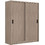 Woodwell Δίφυλλη Ντουλάπα Ρούχων Συρόμενη Vanity Sonoma 160x60x200cm Ε7355,3