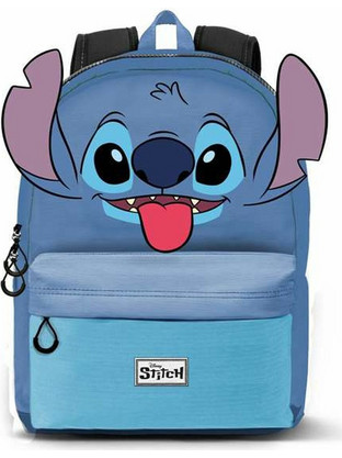 Karactermania Lilo & Stitch Σχολική Τσάντα Πλάτης Δημοτικού Γαλάζια 06353