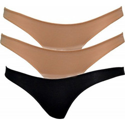 Apple Boxer Βαμβακερά Γυναικεία Slip Μπεζ 3Pack 0220242