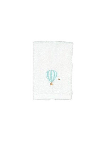 Baby Star Air Balloon Βρεφική Πετσέτα Προσώπου / Χεριών 50x30cm Τιρκουάζ