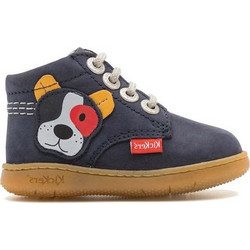 Kickers Παιδικά Μποτάκια Navy Μπλε Δερμάτινα 947592-10-103