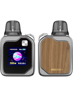 Lost Vape Ursa Baby 3 Ash Wood Ηλεκτρονικό Τσιγάρο Pod Kit 2.5ml με Ενσωματωμένη Μπαταρία