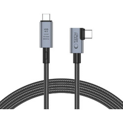 Tech-Protect Ultraboost Angle 90° Braided USB-C to USB-C 240W 1.5m Black 5906302309252