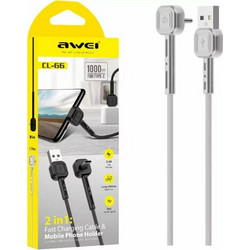 Awei CL-66 USB-A to USB-C 1m White BO2325