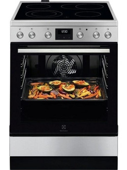 Electrolux LKR64024MX Κουζίνα Ηλεκτρική 73lt με Κεραμικές Εστίες 59.6cm