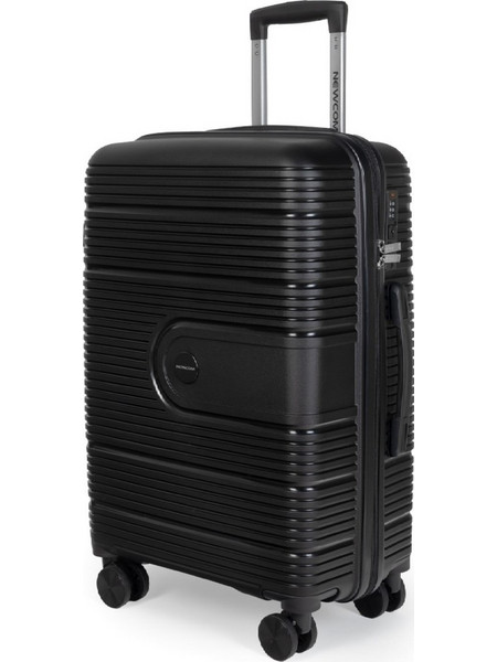 Newcom N1594/50 Βαλίτσα Καμπίνας 55x36.5x21cm με 4 Ρόδες Μαύρη