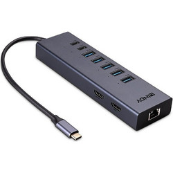 Lindy DST-Mini Duo 43373 USB-C Docking Station με DisplayPort / HDMI 8K PD Ethernet