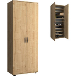 Megapap Παπουτσοθήκη Ξύλινη Eric Φυσικό Χρώμα M76xΠ36xY187cm GP028-0116,2