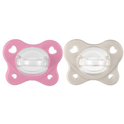 Chicco PhysioForma Dual Soft Ανατομικές Ορθοδοντικές Πιπίλες Σιλικόνης 6-16m Pink Grey 2τμχ