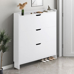Woodwell Παπουτσοθήκη Ξύλινη Λευκή M80xΠ17xY115cm Ε8330,2