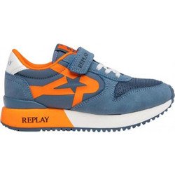 Replay Παιδικά Sneakers Μπλε Πορτοκαλί JS850005S-2462