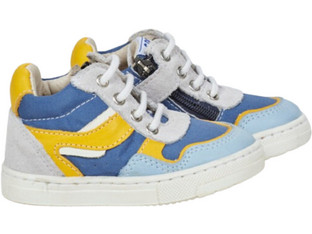 GBB Tilti Παιδικά Sneakers Λευκά Μπλε Κίτρινα AJ653-52