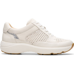 Clarks Tivoli Walk Γυναικεία Sneakers Εκρού 26181361