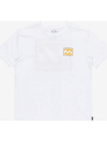 Billabong Παιδικό T-Shirt Κοντομάνικο Λευκό Κίτρινο EBBZT00151