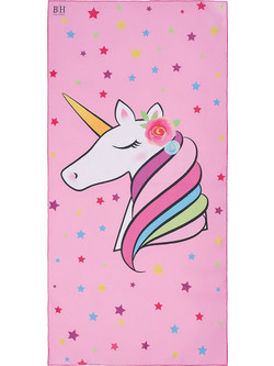 Beauty Home Παιδική Πετσέτα Θαλάσσης Microfiber Ροζ 70x140cm 2266