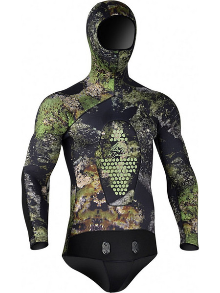 Dessault Merou Camo Σακάκι Κατάδυσης Ξυρισμένο Neoprene με Επιστήθιο για Ψαροντούφεκο 5mm