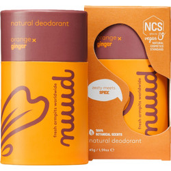 Nuud Orange & Ginger Φυσικό Αποσμητικό Stick 48h 45gr