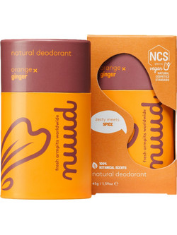 Nuud Orange & Ginger Φυσικό Αποσμητικό Stick 48h 45gr