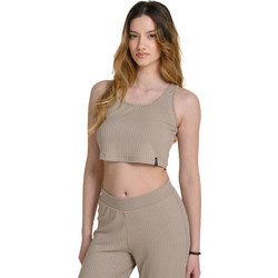 Target Γυναικείο Αθλητικό Crop Top Μπεζ S25-66404-51