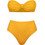 Rock Club Bikini Set Strapless Ψηλόμεσο Πορτοκαλί BP-5003