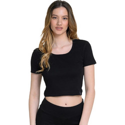 Target Γυναικείο Αθλητικό Crop Top Μαύρο S25-66504-10