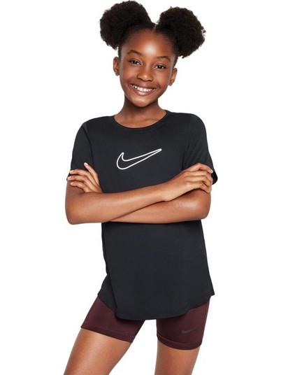 Nike Dri-Fit Παιδικό T-Shirt Κοντομάνικο Μαύρο FZ5600-010
