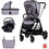 Chipolino Marbella Καρότσι Μωρού 3 σε 1 Cloud Grey