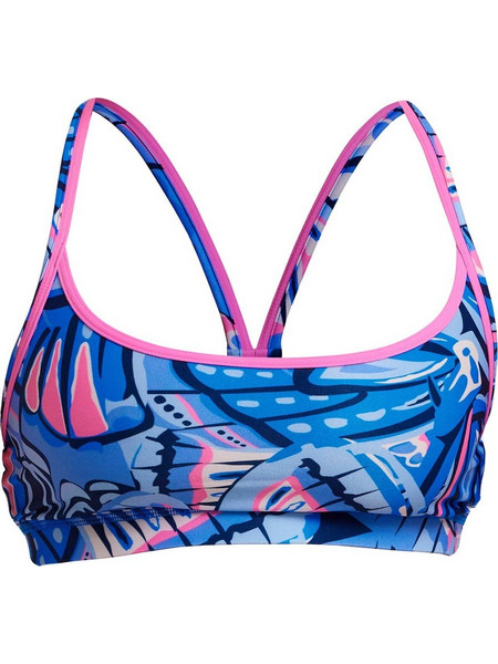 Funkita Αθλητικό Bikini Top Μπουστάκι Μπλε FKS026L72090