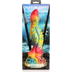 Creature Cocks Majestic Merman Dildo με Βεντούζα 26cm Πολύχρωμο