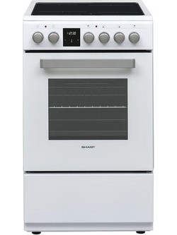 Sharp KF-56FVDT22WMK-EU Κουζίνα Ηλεκτρική 50lt με Κεραμικές Εστίες 50cm