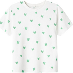 Name It Παιδικό T-Shirt Κοντομάνικο Λευκό Πράσινο 13240889