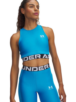 Under Armour HeatGear Αθλητικό Μπουστάκι με Υψηλή Στήριξη & Ελαφριά Ενίσχυση Μπλε 1388694-452
