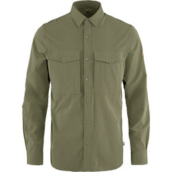 Fjallraven Ανδρικό Πουκάμισο Βαμβακερό Μακρυμάνικο Slim Fit Πράσινο 87935-622