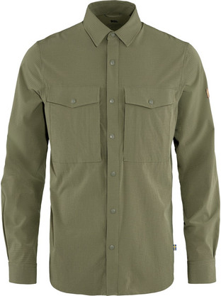 Fjallraven Ανδρικό Πουκάμισο Βαμβακερό Μακρυμάνικο Slim Fit Πράσινο 87935-622