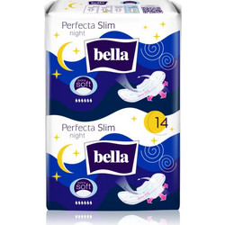 Bella Perfecta Slim Night Extra Soft Σερβιέτες με Φτερά για Αυξημένη Ροή 6 Σταγόνες 14τμχ