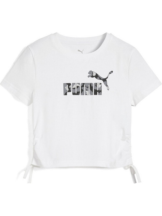 Puma Παιδικό T-Shirt Κοντομάνικο Λευκό 685613-02