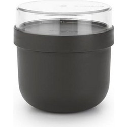 Brabantia Make&Take Δοχείο Φαγητού Πλαστικό Κατάλληλο για Φούρνο Μικροκυμάτων 500ml Dark Grey