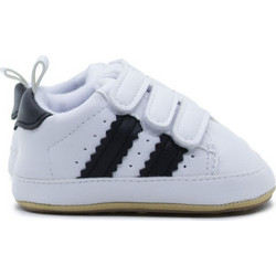 Childrenland Βρεφικά Sneakers Αγκαλιάς Άσπρο Μαύρο D4177