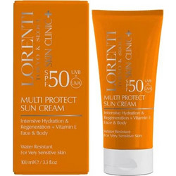 Lorenti Sun Protect Αντηλιακή Κρέμα Προσώπου & Σώματος SPF50+ 100ml