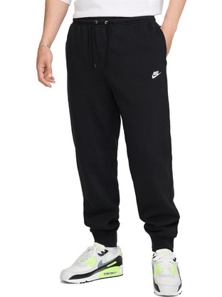 Nike Club Ανδρικό Παντελόνι Φόρμας Fleece με Λάστιχο Μαύρο FN3787-010