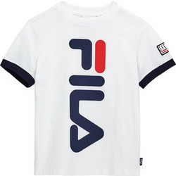 Original Marines Fila Παιδικό T-Shirt Κοντομάνικο Λευκό Navy Μπλε Κόκκινο DFPV4174YM