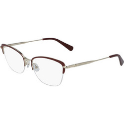 Longchamp LO2118 604 Γυναικείος Σκελετός Γυαλιών Οράσεως Μεταλλικός Ασημί Καφέ