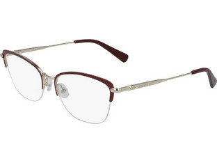 Longchamp LO2118 604 Γυναικείος Σκελετός Γυαλιών Οράσεως Μεταλλικός Ασημί Καφέ