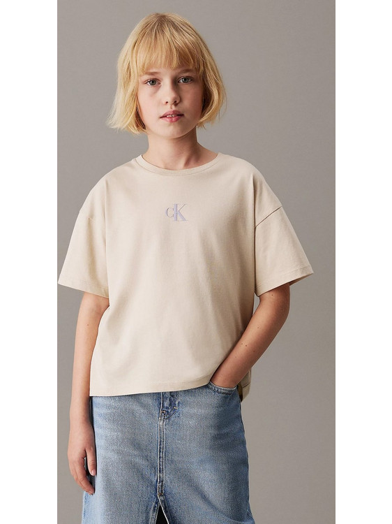 Calvin Klein Παιδικό T-Shirt Κοντομάνικο Nude IG0IG02136-PDI
